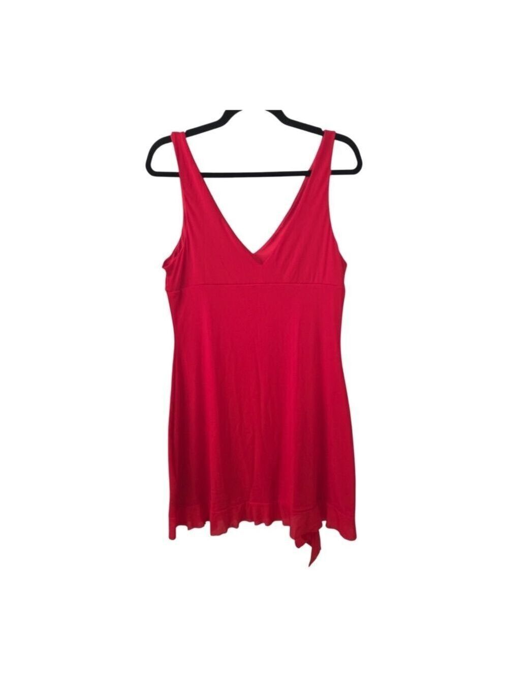Unbranded Red V Neck Sleeveless Mini Dress Large - Picture 4 of 8